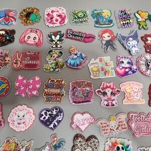 Acrylic‎ Flatback Glitterback Inventory Crafts Magnets Badges Keychains Charms